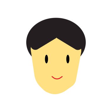 Web ve mobil uygulaması tasarımı, çocuk logo kavramı için beyaz arka plan üzerinde izole çocuk simge vektör