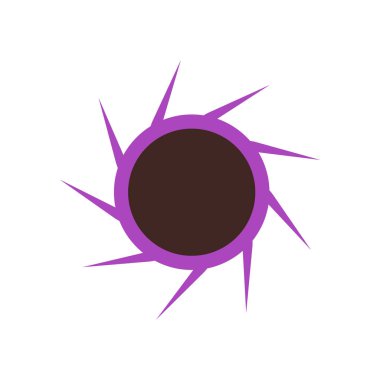 Kara delik simge vektör web ve mobil uygulaması tasarımı, kara delik logo kavramı üzerinde izole beyaz arka plan