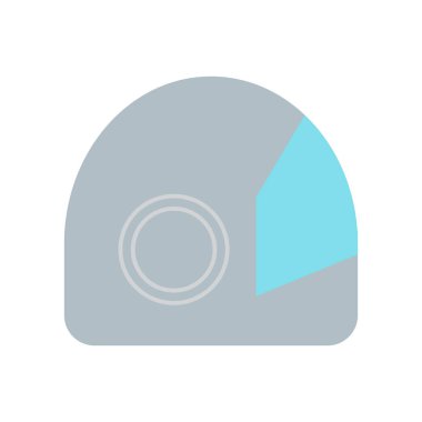 Uzay giysisi simge vektör web ve mobil uygulaması tasarımı, uzay giysisi logo kavramı üzerinde izole beyaz arka plan