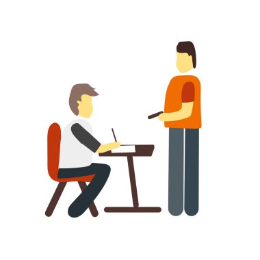 Beyaz arka plan üzerinde sınıf şeffaf işareti izole sınıf simge vektör