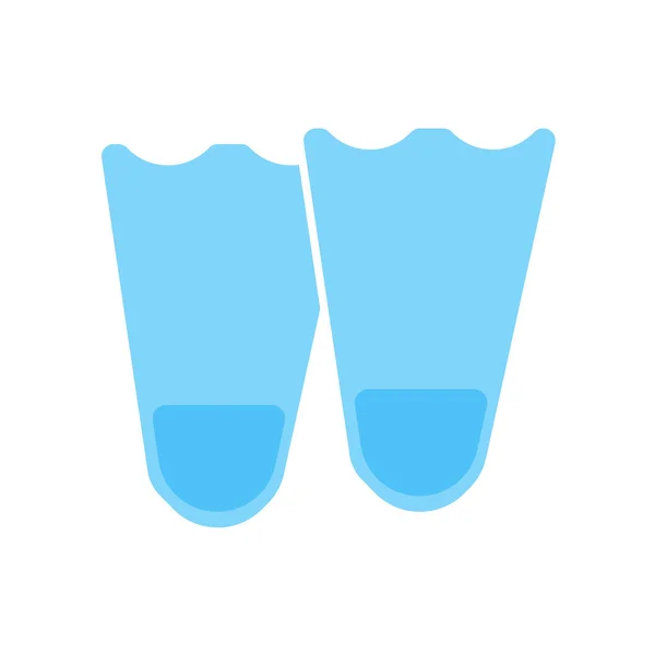 Flippers Ícone Vetor Isolado Fundo Branco Para Seu Design Web — Vetor de Stock