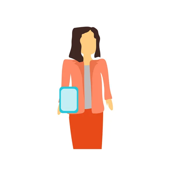 Businesswoman Icono Vector Aislado Sobre Fondo Blanco Businesswoman Signo Transparente — Vector de stock