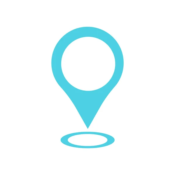 Vector Icono Gps Aislado Fondo Blanco Para Diseño Aplicaciones Web — Vector de stock