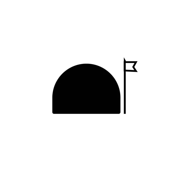 バンカーのアイコン ベクトル Web およびモバイル アプリの設計 バンカー ロゴのコンセプト ホワイト バック グラウンドの分離 — ストックベクタ