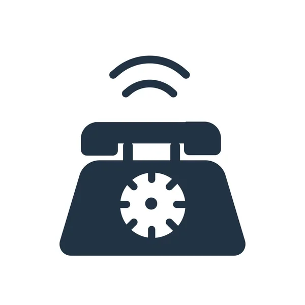 Telefon Icon Vektor Isoliert Auf Weißem Hintergrund Telefon Transparent Schild — Stockvektor