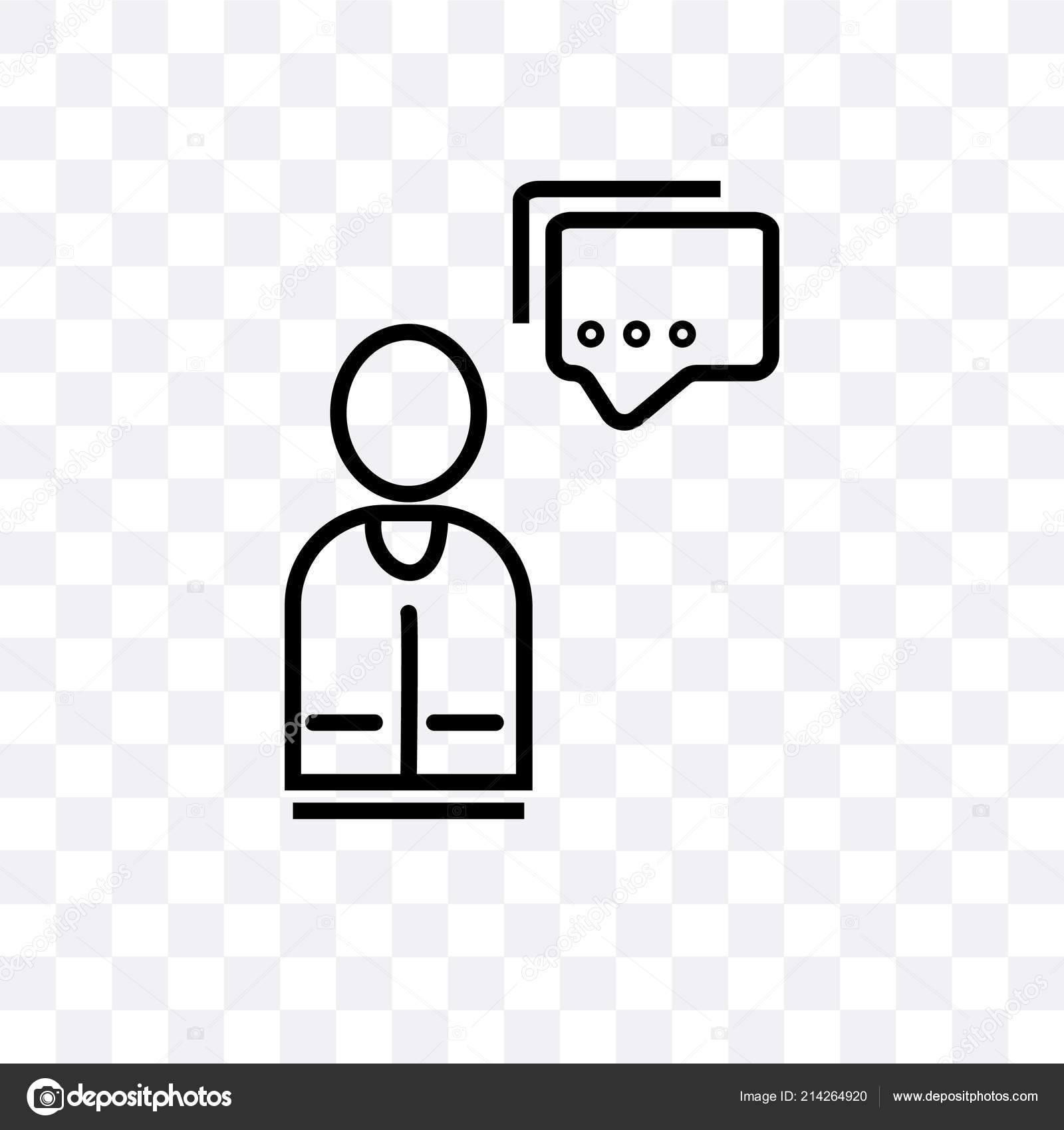 Användare med pratbubblan vektor, isolerade på transparent baksida —  stockvektor av ©CoolVectorStock 214264920, image size:1600x1700