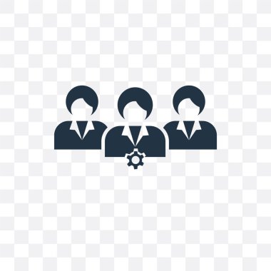 Saydam arka plan üzerinde grup logosu izole grup vektör simgesi