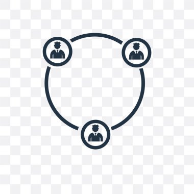 Saydam arka plan üzerinde Co izole işbirliği vektör simgesi