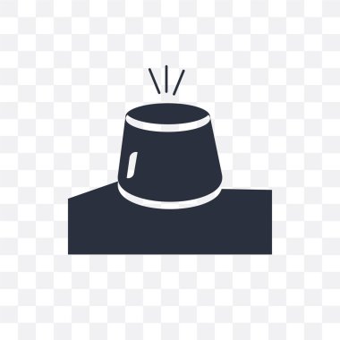 Saydam arka plan üzerinde izole acil ışık vektör simgesi, 