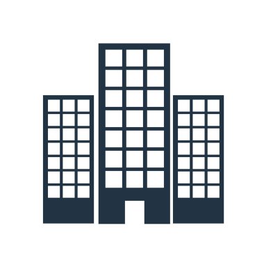Beyaz arka plan üzerinde Office bl izole İşhanı simge vektör