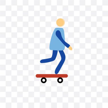 Saydam arka plan üzerinde patenci lo izole patenci vektör simgesi