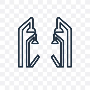 Saydam arka plan üzerinde ışıklar lo izole ışıklar vektör simgesi