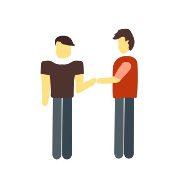 Beyaz arka plan üzerinde iş işareti izole iş simge vektör