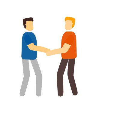 Beyaz arka plan üzerinde izole simge vektör gönüllü, si gönüllü