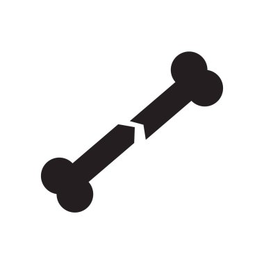 Kemik simge vektör izole beyaz arka plan, kemik işareti, Doktor