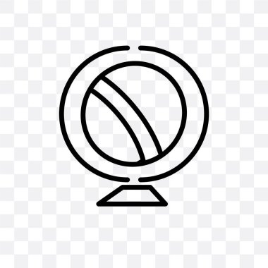 Saydam arka plan üzerinde Eart izole dünya vektör simge