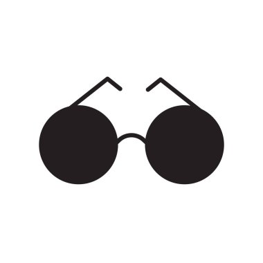 Beyaz arka plan üzerinde güneş gözlüğü izole güneş gözlüğü simge vektör 