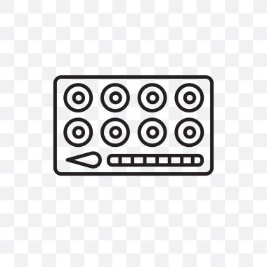 Saydam arka plan üzerinde su izole suluboya vektör simgesi