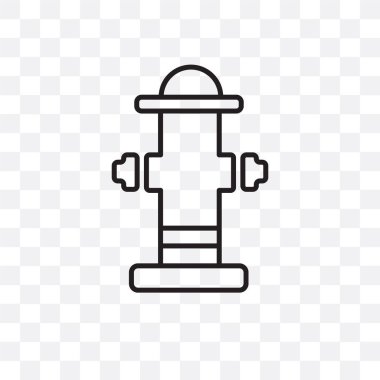 Saydam arka plan üzerinde hidrant izole hidrant vektör simgesi 
