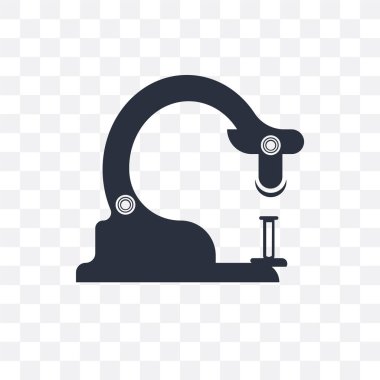 Saydam arka plan üzerinde izole mikroskop aracı vektör simgesi, 