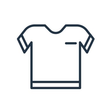 Giyim giysi simge vektör, beyaz arka plan üzerinde izole kayıt