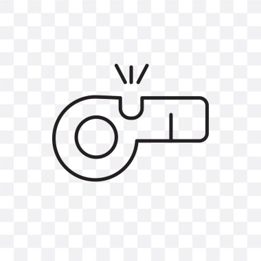 Saydam arka plan üzerinde düdük izole düdük vektör simgesi 