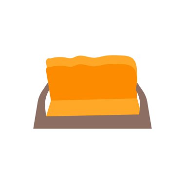 İzole beyaz arka plan, kanepenin işareti, Aspen'e kanepe simge vektör