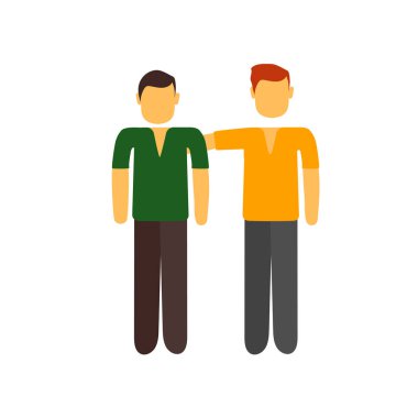 Beyaz arka plan üzerinde izole simge vektör gönüllü, si gönüllü