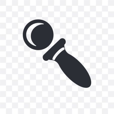 Özel göz Büyüteç vektör simgesi üzerinde şeffaf izole