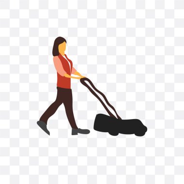 Saydam arka plan üzerinde Gardene izole bahçıvan vektör simgesi