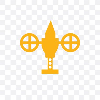 Yapay yerçekimi vektör simgesi üzerinde saydam ba izole modül