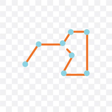 Saydam arka plan üzerinde büyük ayı izole Büyükayı vektör simgesi 