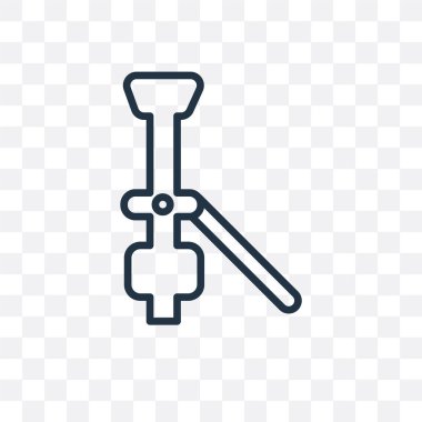 Saydam arka plan üzerinde Scaf izole iskele vektör simgesi