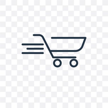 Saydam arka plan üzerinde sepeti logosu d izole vektör simge sepeti