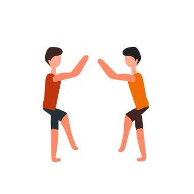 Beyaz arka plan üzerinde Bask izole basketbol oyuncu simge vektör