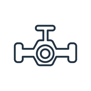 Beyaz arka plan üzerinde motor işareti izole motoru simge vektör