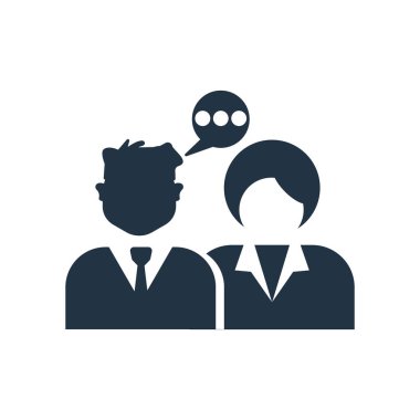 Beyaz arka plan üzerinde Businessme izole iş adamları simge vektör