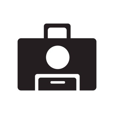 Beyaz arka plan üzerinde ilk AI izole ilk yardım kiti simge vektör