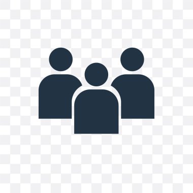 Saydam arka plan üzerinde grup logosu izole grup vektör simgesi