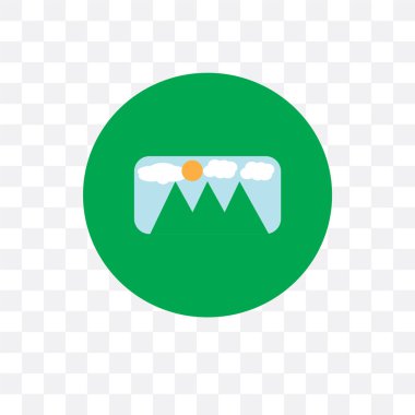 Saydam arka plan üzerinde banın izole yer tutucu vektör simgesi