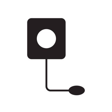 Beyaz arka plan üzerinde B izole kan basıncı ölçüm simge vektör