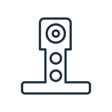 Beyaz arka plan üzerinde izole simge vektör yapı iskelesi, Scaffoldin