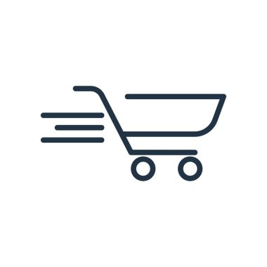 Beyaz arka plan üzerinde sepeti işareti izole sepeti simge vektör