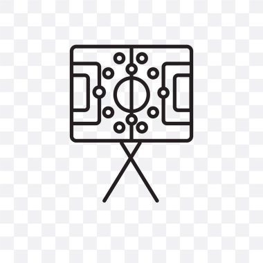 Saydam arka plan üzerinde Strateg izole strateji vektör simgesi