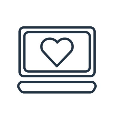 Beyaz arka plan üzerinde sevgi işareti izole aşk simge vektör