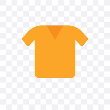 Saydam arka plan üzerinde gömlek logo izole gömlek vektör simgesi