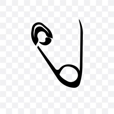 Saydam arka plan üzerinde başına izole Perdible PIN vektör simgesi