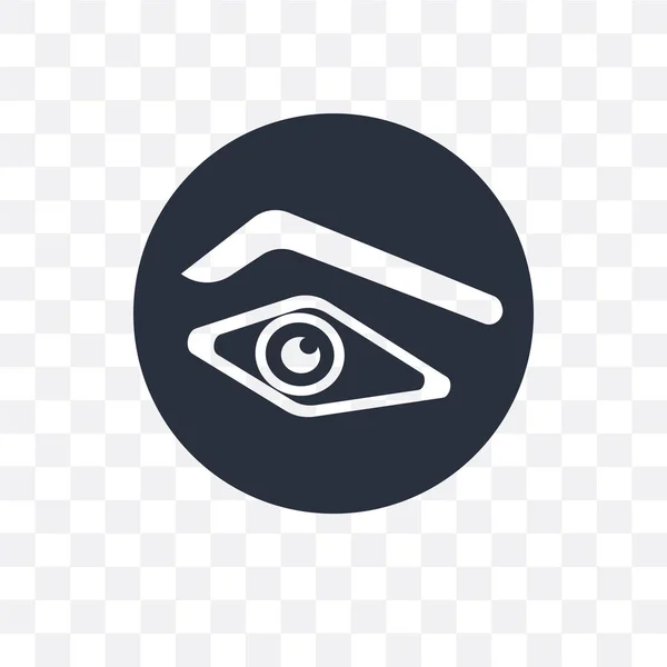 Icono de vector de forma de ojo humano aislado sobre fondo transparente , — Archivo Imágenes Vectoriales