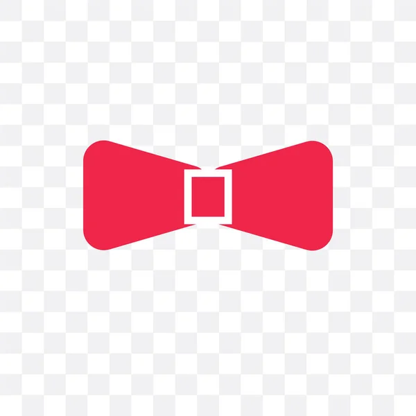 Векторна іконка краватки для лука ізольована на прозорому фоні, краватка для лука — стоковий вектор