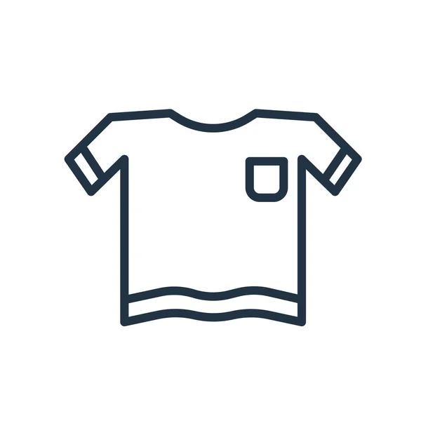 Vettore icona camicia isolato su sfondo bianco, segno camicia — Vettoriale Stock